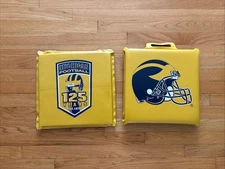 Two Vintage Michigan Football Seat Cushions SGA