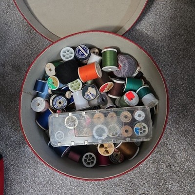 Lot Of  Spools Of Sewing Thread~Various Brands~Multicolor