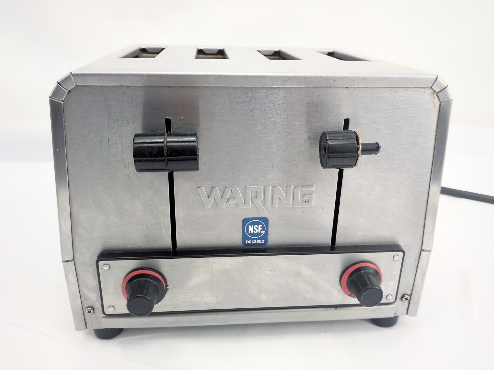 Waring Commercial WCT800 4-Slot Stainless Steel Commercial Toaster