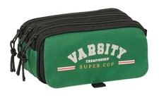 BLACKFIT8 VARSITY - Triple Big Pencil Case, Children's Pencil Case, Child, Ideal