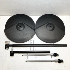 2 Pack - Roland CY-8 Dual Trigger V-Drum Cymbal Pads w/Boom Cymbal Arms NO CLAMP