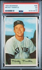 1954 BOWMAN #65 MICKEY MANTLE PSA 1.5