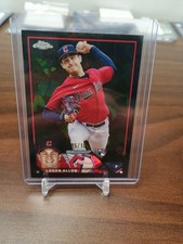 2023 Chrome Update #USC186 Logan Allen, Guardians (RC) - /10  Rookie Card. rookie card picture
