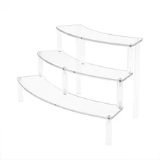 Clear Acrylic Riser Acrylic Display Shelf Stand Rack Perfume Jewelry Toys Retail