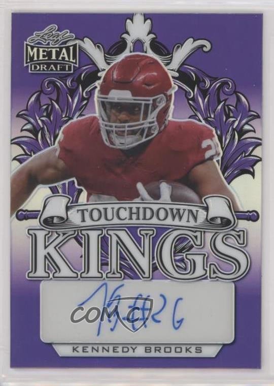 2022 Leaf Metal Draft Purple Prismatic 21/25 Kennedy Brooks #TK-KB1 Auto 4z8