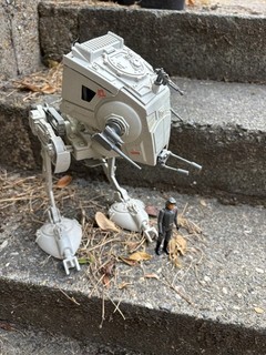 Star Wars AT ST Scout Walker with Driver Figure Vintage Kenner