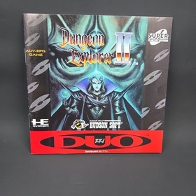 Dungeon Explorer II 2 TurboGrafx CD U.S. DUO RPG MINT OPEN Collectors Condition