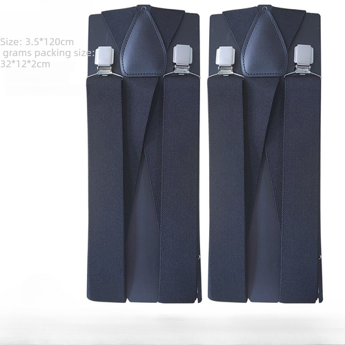 Bretelle Uomo Adulto Pantaloni Elasticizzati Bretelle Cintura 3,5CM Tessitura Resistente - Foto 1 di 16