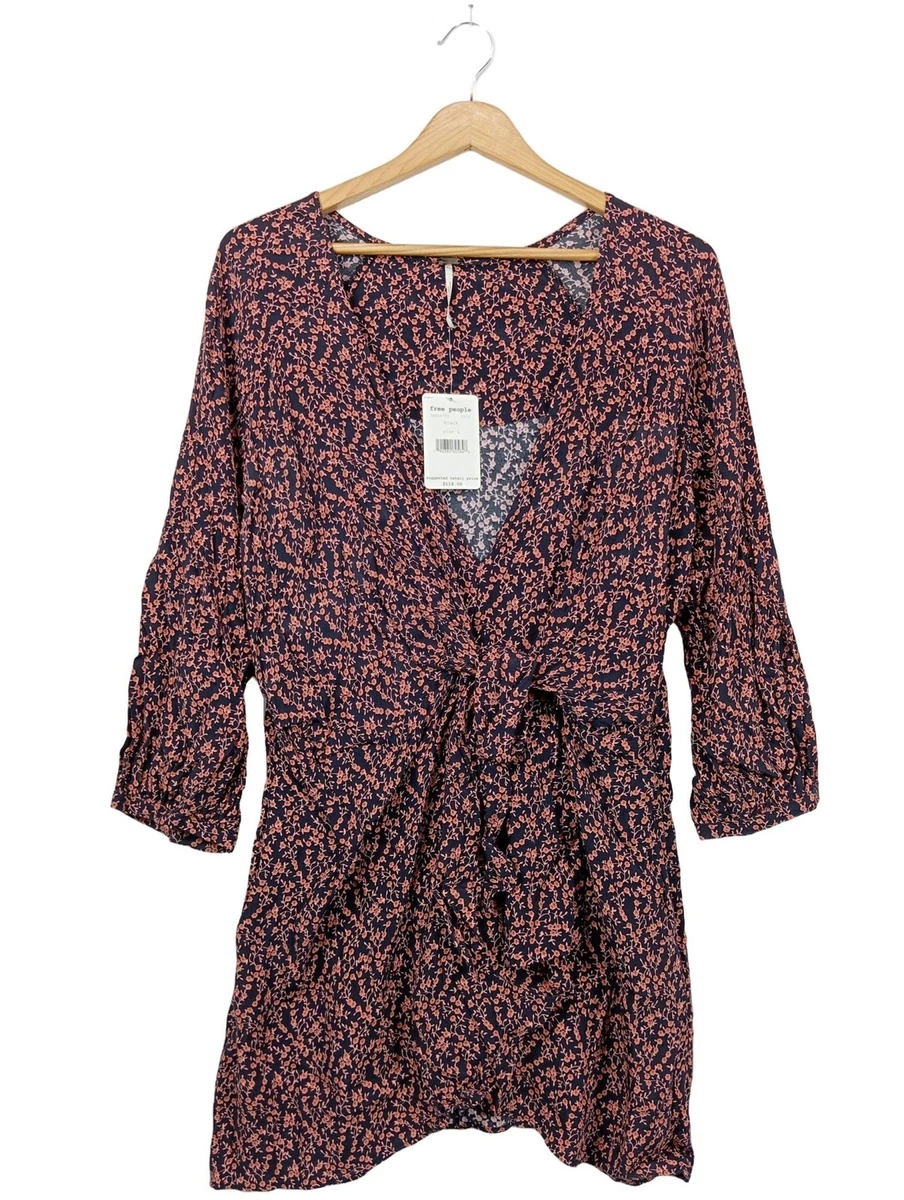 Robe Trapèze Free People En Dentelle Orange Peach - Taille S - État Parfait