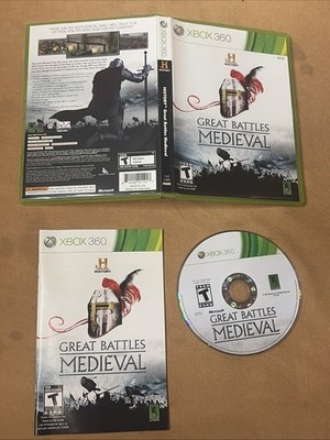 Great Medieval Battles History Channel (Microsoft Xbox 360, 2011)Complete Tested