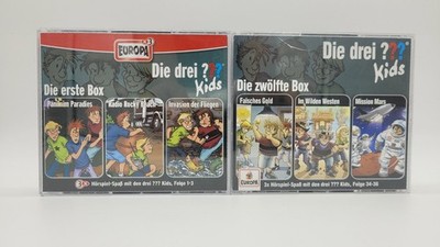 6er Set Die drei ??? Fragezeichen Kids Hörspiel-CD's | Die 1. & 12. Box | TOP