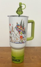 Grinch Christmas Tumbler 40 oz Insulated Cup w/ Boot  Straw