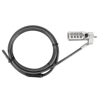 Targus DEFCON 3-in-1 Universal Resettable Combo Cable Lock for Laptop Computer