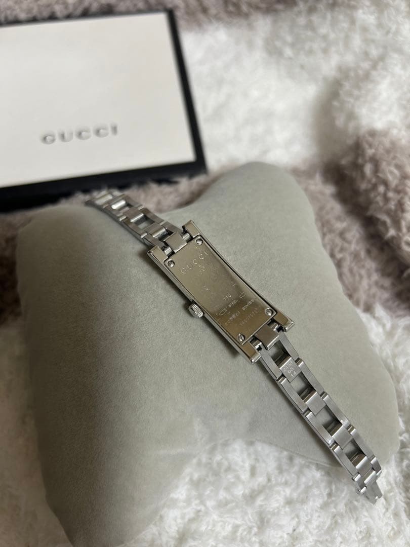Gucci Silver Rectangular Watch - image 3