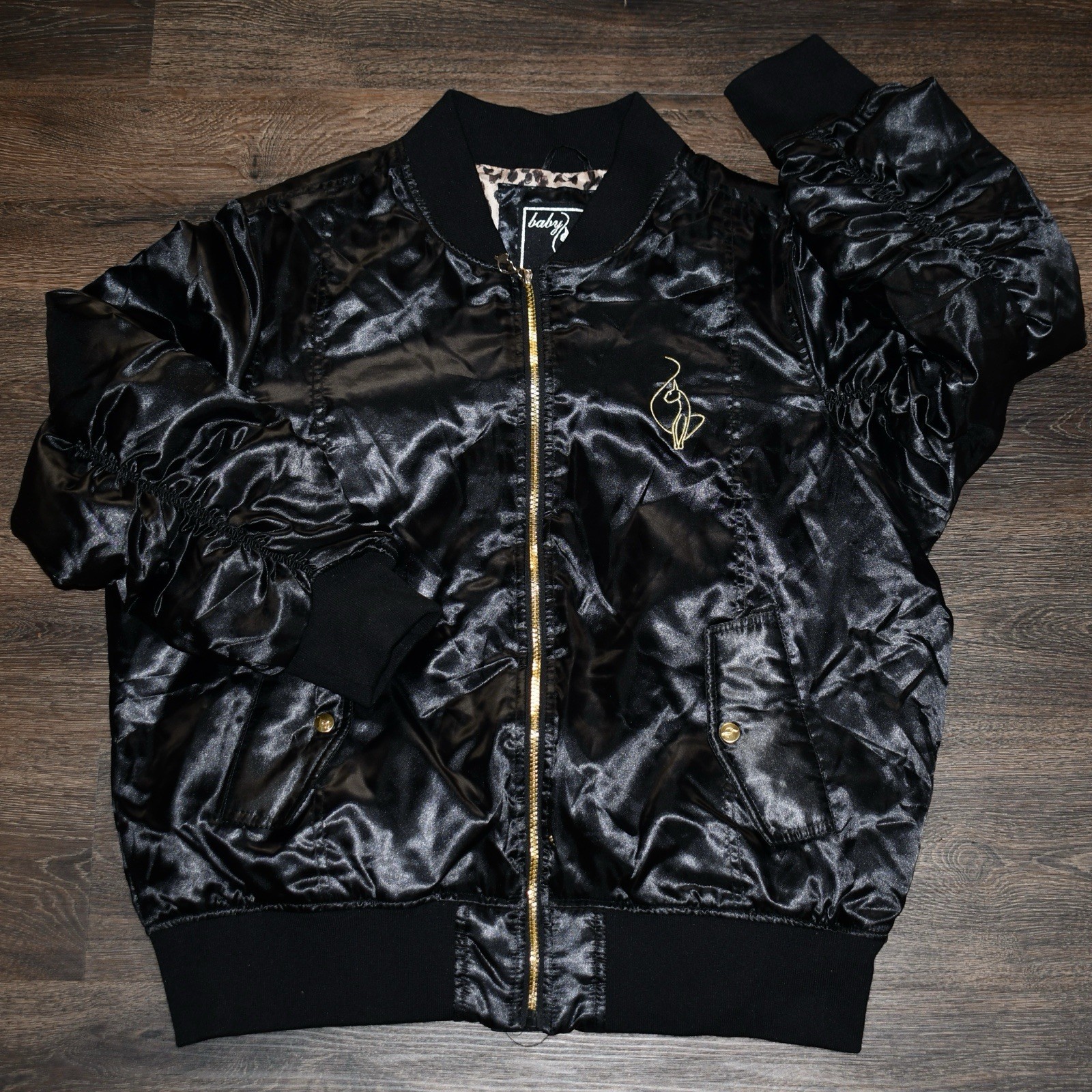 Y2K “Baby Phat” SATIN BOMBER JACKET