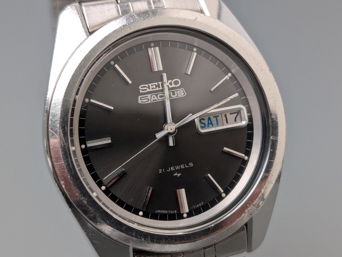 SEIKO 5 Actus Ref.7019-7040 Kanji Day Date Automatic Men's Watch