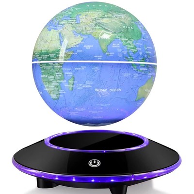 Levitating Globe, Rotating Floating Globe 6 Inches Magnetic Levitation World ...