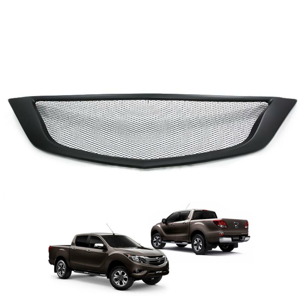 Front Net Mesh Grill Grille Matte Black Fit Mazda BT-50 BT50 Pro B22 ...