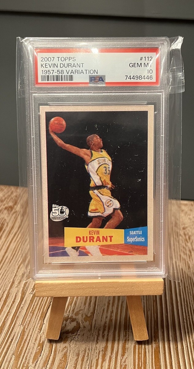 【希少】 2007 TOPPS 1957-58 VARIATION RC 2007 Topps Kevin Durant 1957-58 Variation #112 PSA 10 Rookie