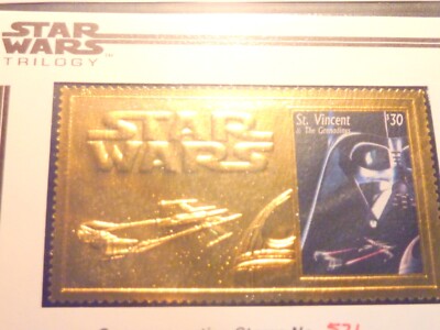 STAR WARS Trilogy 24k Gold Collectible 1995 LIMITED NUMBERED