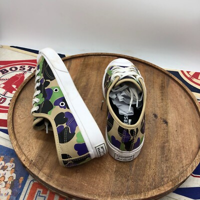 Converse Womens Jack Purcell Ox Low Leather Black/Ginger Camo Size