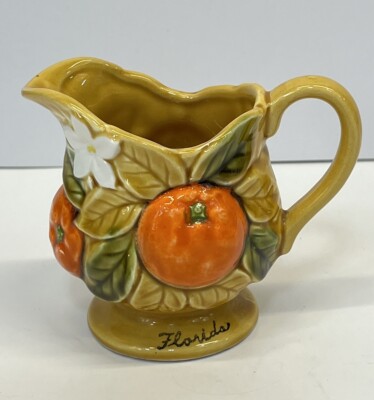 Vintage 70's Inarco Orange Spice Creamer Florida Made in Japan