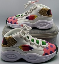 Reebok x Hasbro Classic Question Mid Iverson Candy Land GZ0082 GS Boys Size 2