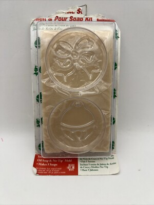 NEW Vintage 2000 Melt & Pour Coconut Oil Soap Kit Coco Cream Wreath Ornament VTG