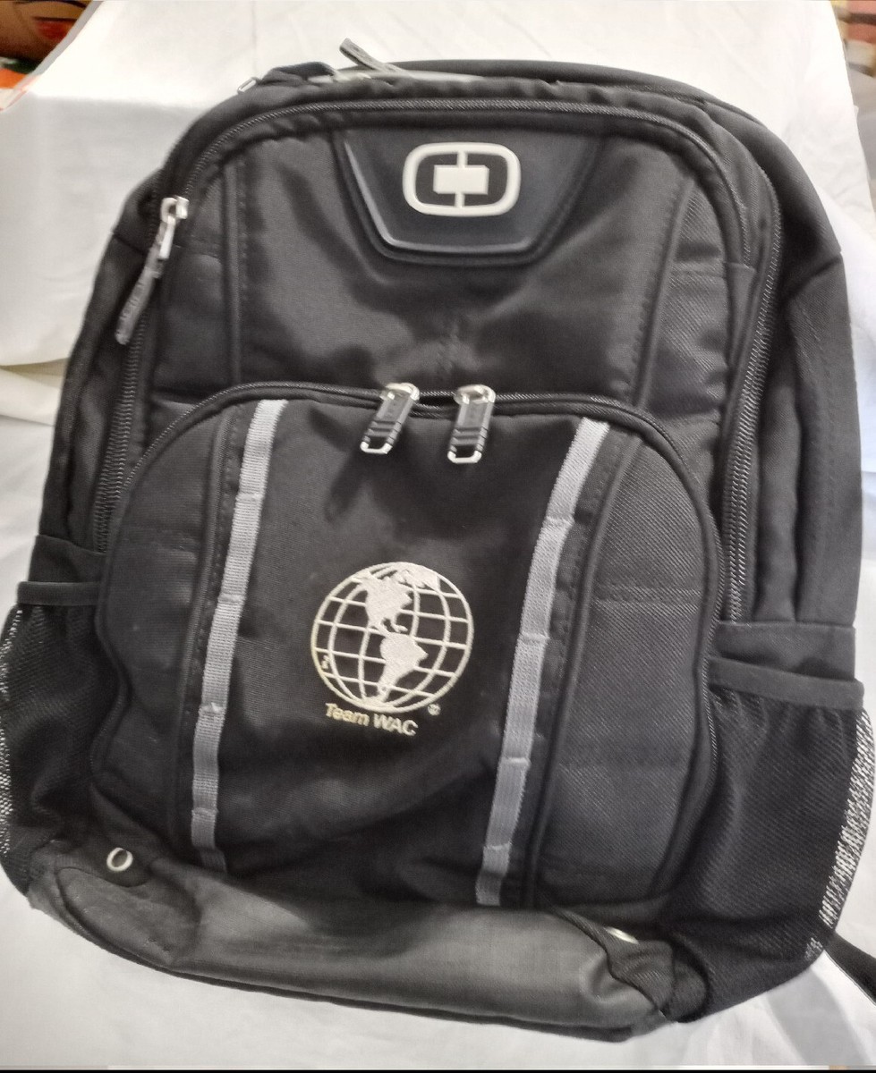 Ogio Laptop Backpack Airflow Black Multipockets Zippers 17 X 23 X 6