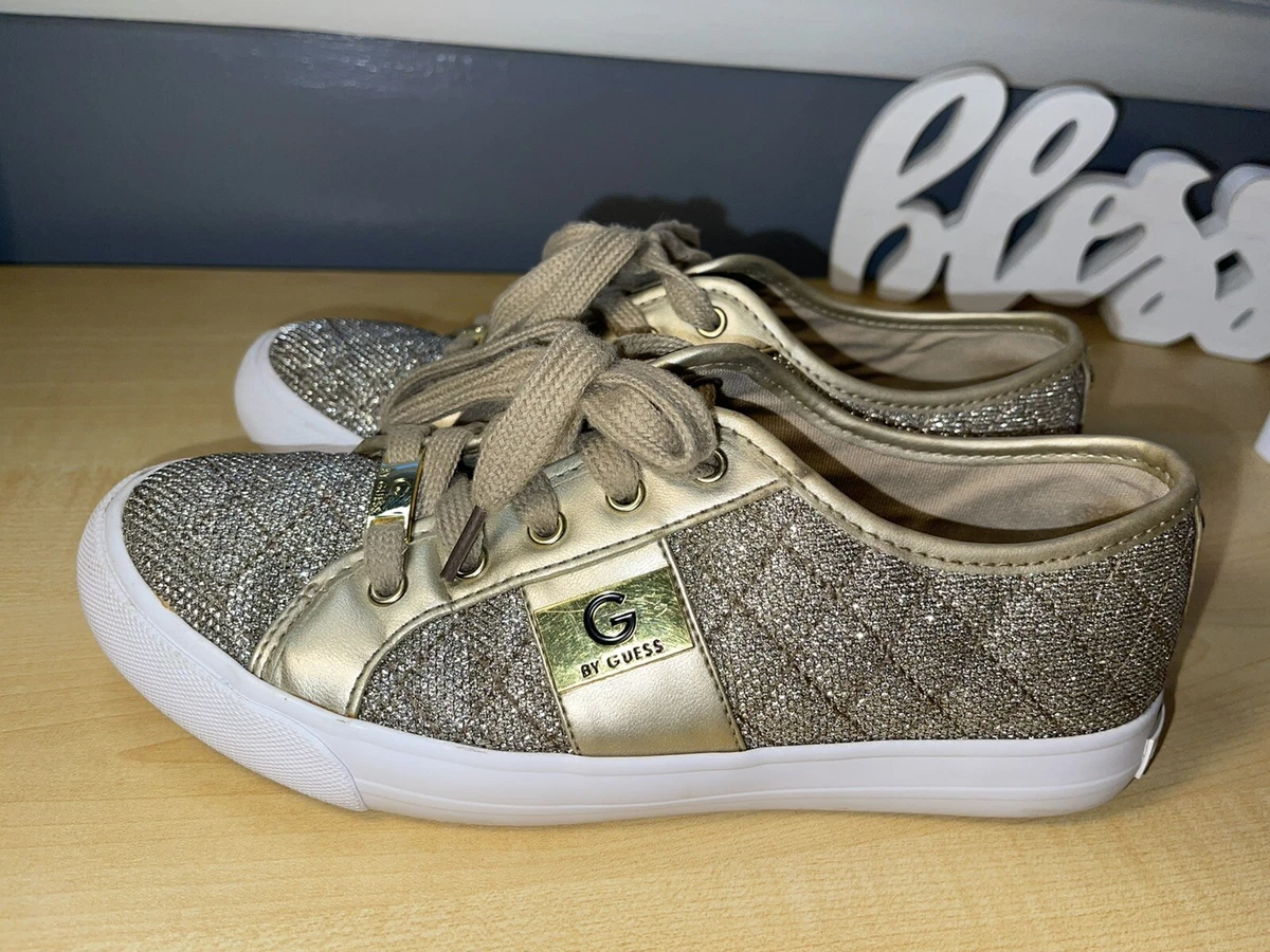 Violin slå flare G By Guess Women&#039;s Gold Fashion Sneakers US Size 7 Medium Used | eBay