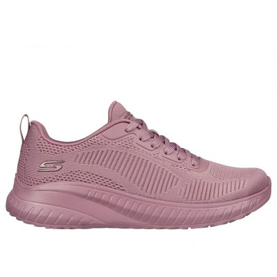 Schuhe Universal Damen Skechers Memory Foam Bobs Squad Chaos 117209RAS Rosa