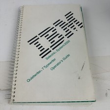 IBM Selectric System 2000 Wheelwriter 7 Typewriter Operator's Guide Owner Manual