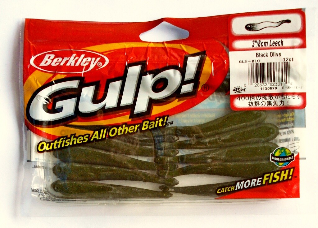 12 Leurres Souples Berkley Leech 8cm – Appâts Sandre Eau Douce Et Salée