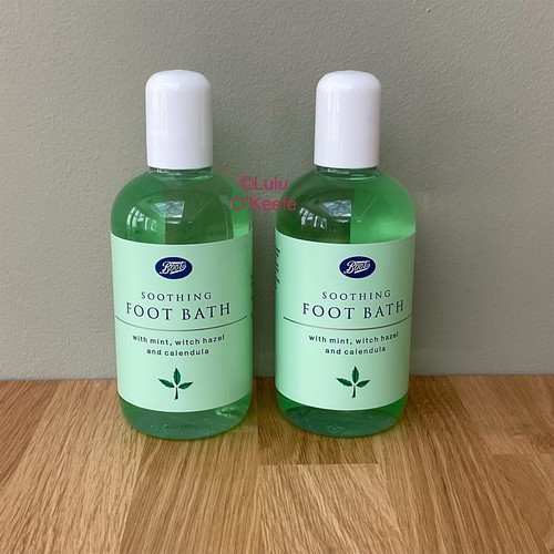 2 x Boots SOOTHING FOOT BATH 150ml Each Mint, Witch Hazel & Calendula