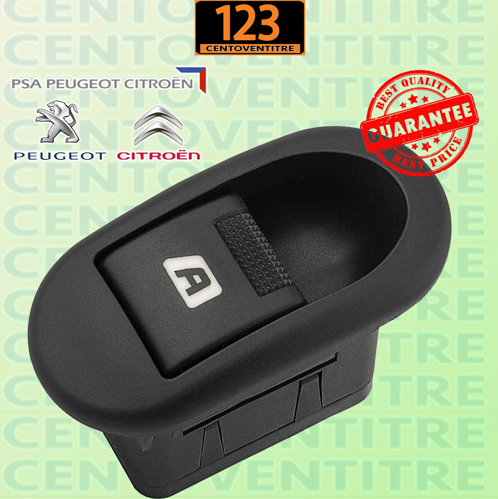 Pulsantiera Alzacristalli Per Citroen Dispatch, Fiat Scudo, Peugeot Expert - Ricambio 6554.ZJ, Alta Sensibilità - Foto 2