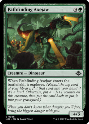 x1 Pathfinding Axejaw LCI MTG 206 COMMON M/NM 1x