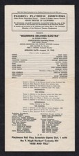 Eugene O'Neill "MOURNING BECOMES ELECTRA" Onslow Stevens 1945 Pasadena Broadside