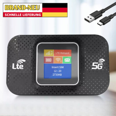 5G LTE Tragbare Mobiler Wireless WLAN Router Hotspot WiFi Modem SIM Karte TOP!