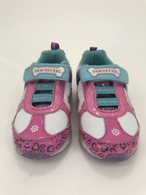 Paw Patrol Little Girls Athletic Light-up Shoes Size