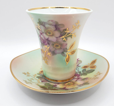 Schumann Arzberg Bavaria Germany  Hand Painted Coffee Tea No Handle Cup Mug 43