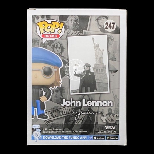 Funko Pop + Protector! Rocks #247 John Lennon in Peacoat (Funko Shop) *Neuwertig* - Bild 5 von 11