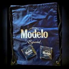 Modelo Cerveza Drawstring Bag & 2 ct Sweatbands NEW!