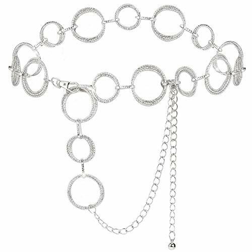 YooAi O-Ring Chain Belts Waist Belt 