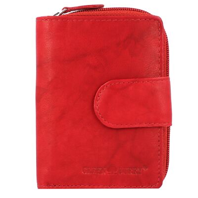 Greenburry Basic Geldbörse RFID Leder 9cm #GB-1883 (red)
