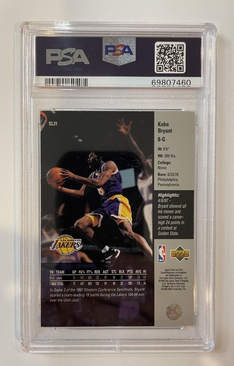 1998 Kenner Starting Lineup Upper Deck Kobe Bryant ROOKIE 1998 Kenner Starting Lineup Upper Deck Kobe Bryant ROOKIE