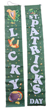 St Patrick's Day Lucky Green Door Banners Decoration Pot of Gold