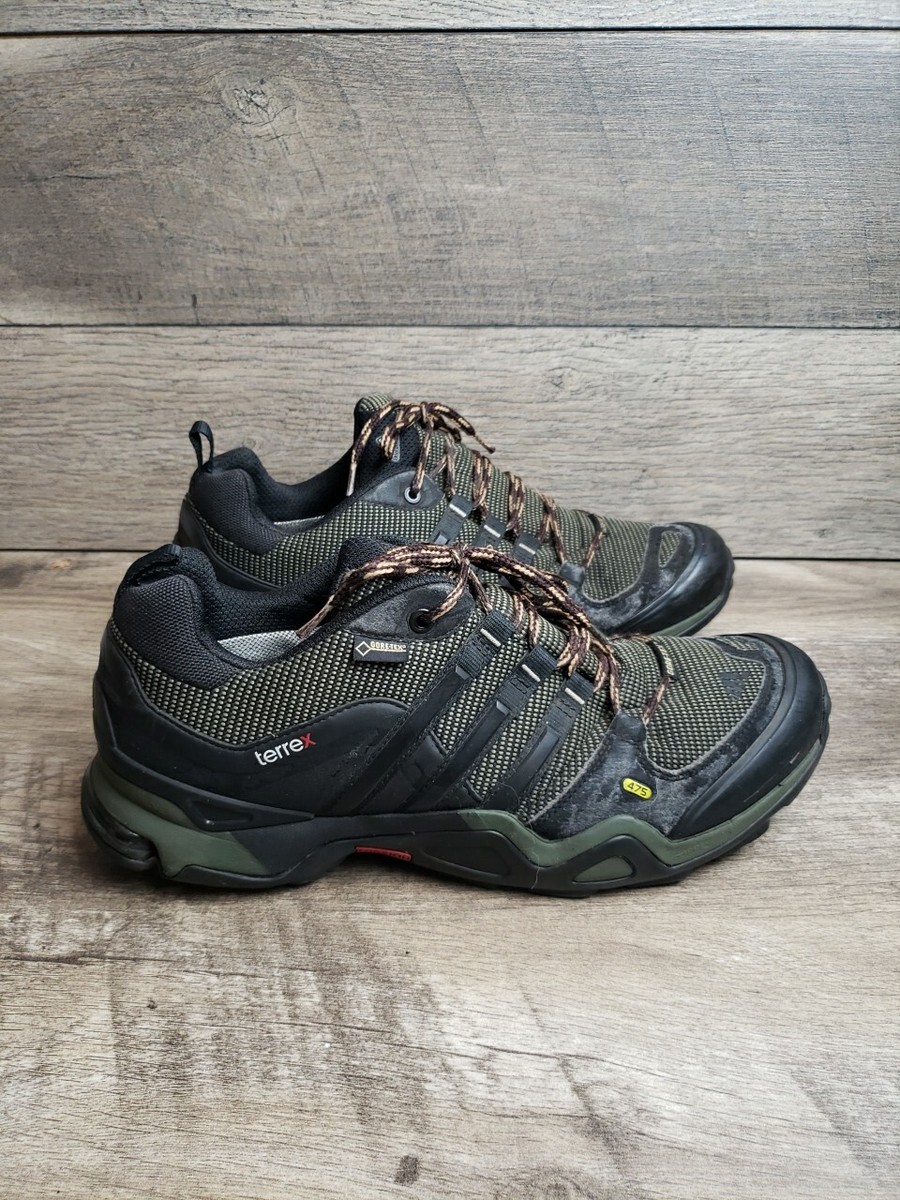 Mens Adidas Black‎ TERREX Fast X GTX Athletic Hiking Sneaker Shoes Size 11.5 adidas terrex fast r gtx products for sale | eBay main image 4