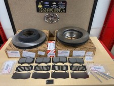 2003-2006 TOYOTA TUNDRA GENUINE OEM FRONT BRAKE ROTORS TCMC PADS AND OEM SHIMS 