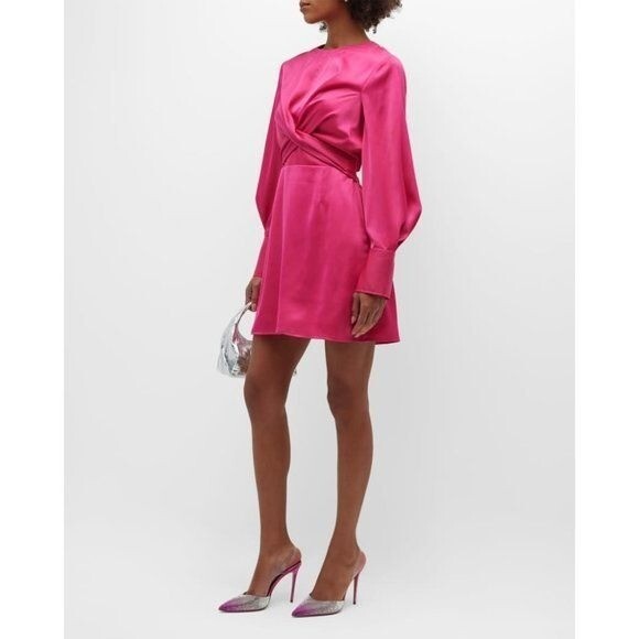 STAUD, Mini Crosshill Dress for female in Shocking Pink, Size Medium