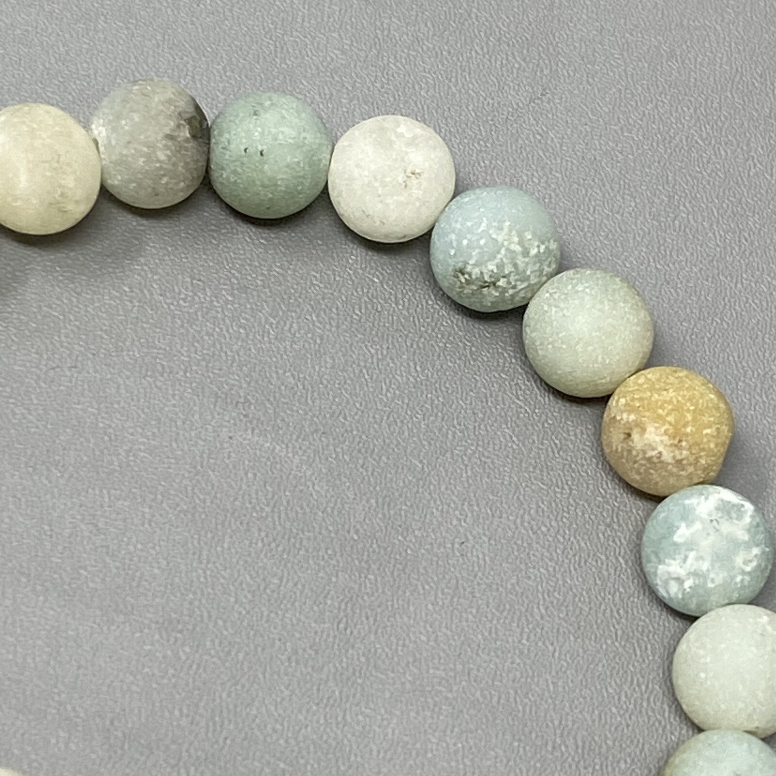 Turtle Stone Bracelet Soft Multicolor Gemstone Be… - image 10